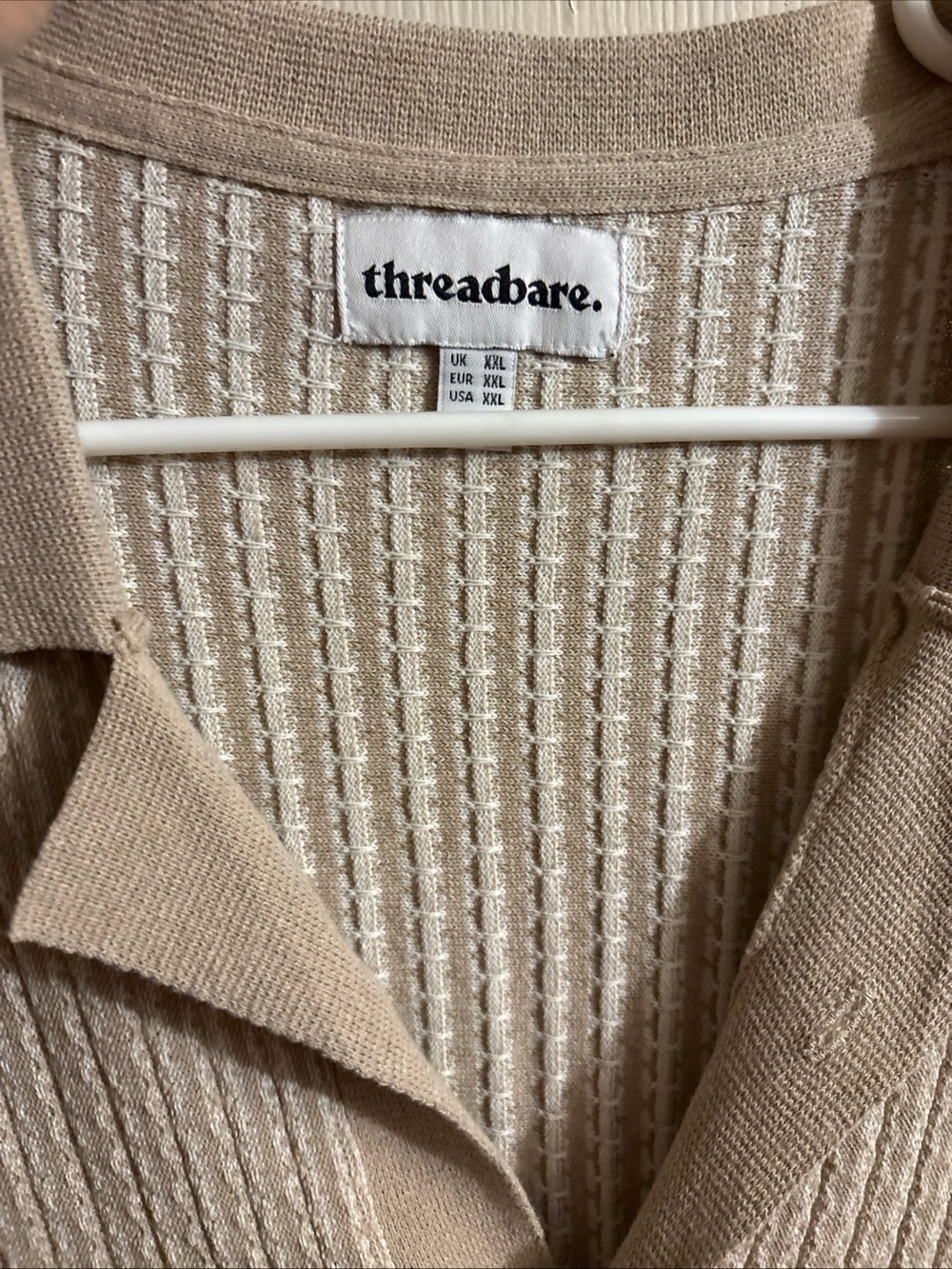 Threadbare Men's Polo Shirt in Beige